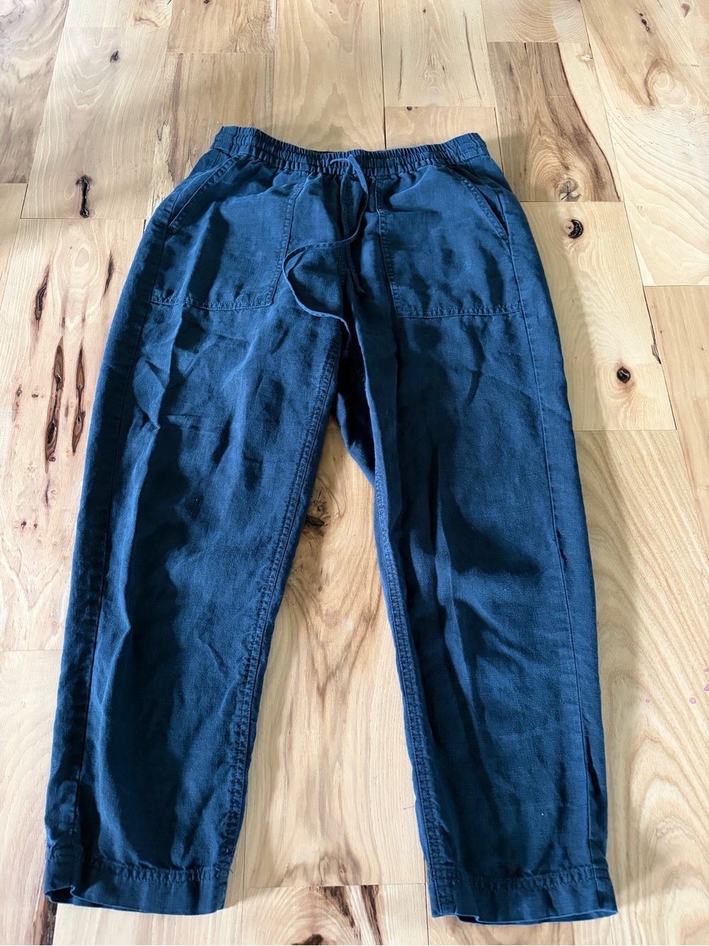 J. Crew Black Linen Pants